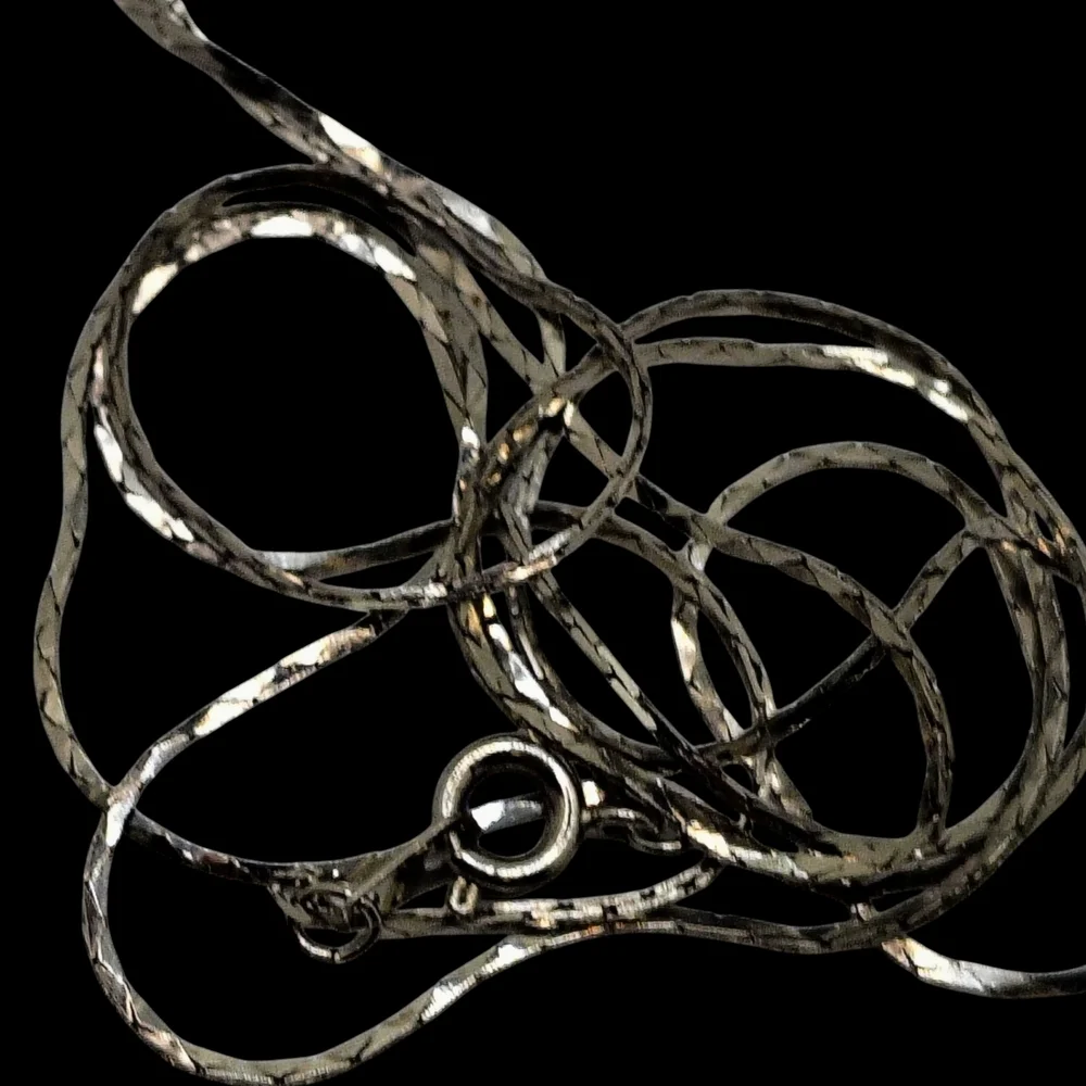Vintage Heart Pendant Necklace Silver Tone Womens - Picture 13 of 14